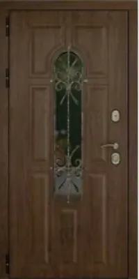 Фото №0 Сейф-дверь «лион» темный орех/альберо браш