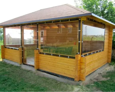 фото Мягкие окна с тканевым кантом