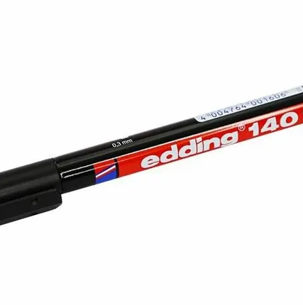 Фото №0 Маркер E-140 permanent 0.3мм (для пленок и ПВХ) черн. Edding 09-3995