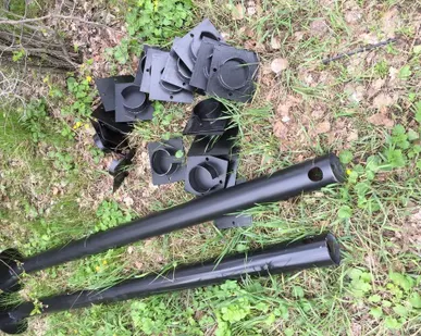 фото Круглые сваи составные