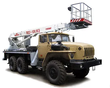 фото Автогидроподъемник ПСС-131.18Э на шасси УРАЛ-4320