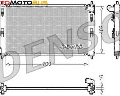 фото Радиатор, охлаждение двигателя DENSO DRM45023 Радиатор охл. ДВС MI Lancer VII 2.0 DID 04/07