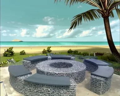 фото Сварная оцинкованная сетка для самостоятельного изготовления габионов Ø4х(50х100) размер 2х2 метра