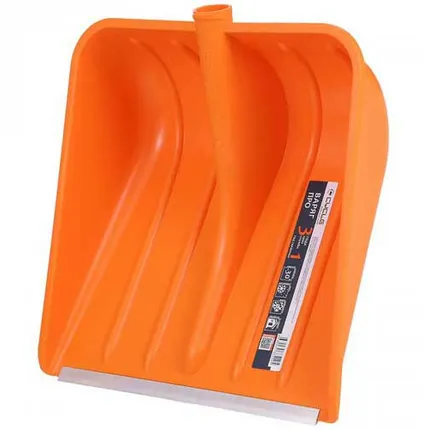 Фото №0 Ковш лопаты снеговой Варяг про 400*400*120/5 мм (32 мм) с планкой