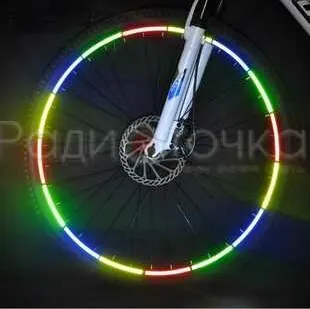 фото Наклейки светящиеся на колёсный диск (вело, авто)