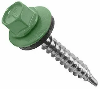 Фото №0 Саморез кровельный 4,8х35 RAL6005