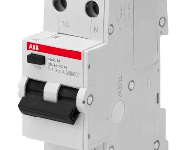 фото Выключатель авт. диф. тока 2п С 40А 30мА 4.5кА тип AC Basic M BMR415C40 ABB 2CSR645041R1404