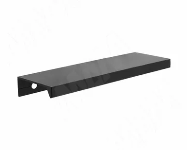 фото Профиль-ручка 96мм (L=124мм) крепление саморезами черный матовый (краска RAL 9005) (PH.RU01.096.BL)