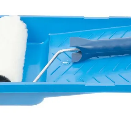 Фото №0 Набор малярный 2 предмета, валик меховой 200мм, кювета 270х280 мм Korvus 0702020