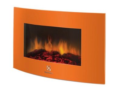фото Камин электрический Electrolux EFP/W-1200URLS подвесной оранжевый