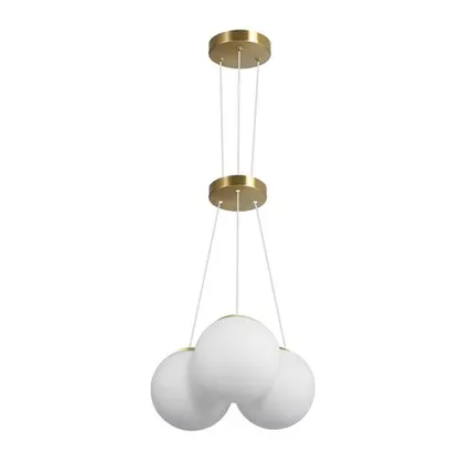 Фото №0 Светильник подвесной Gerhort 10274/3GD WT золотой, белый