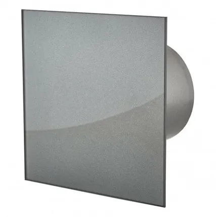 Фото №0 MM-P 06 стекло квадрат асфальт 5,5Вт d100 малошумный вентилятор с обратным клапаном MMotors JSC