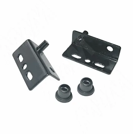 Фото №0 Компл. петель для двери из ДСП, черный (2021 BLACK)