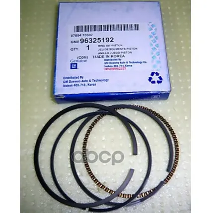 Фото №0 Кольца Поршневые Daewoo Matiz (0.8) Chevrolet Aveo (03-08) (1.2) D+0.00 Комплект GENERAL MOTORS арт. 96325192