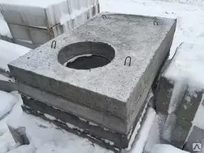 Фото №0 Плита перекрытия тепловых камер и каналов ПО-4и-1 (с отв.) (2300х1100х300)