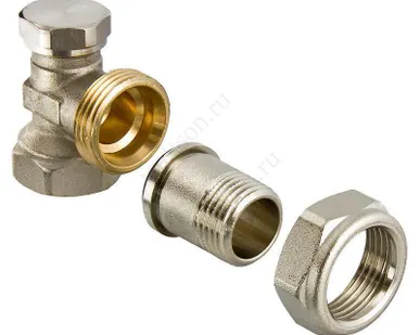 фото Клапан для радиатора VALTEC Клапан настроечный угловой 3/4"
