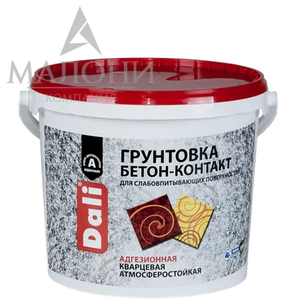 Фото №0 Грунтовка БЕТОН-КОНТАКТ адгезионная штукатурка 6кг DALI