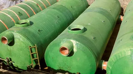 Фото №0 Пожарный резервуар, емкость 55м3 из стеклопластика