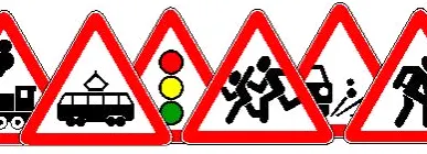 фото Треугольные дорожные знаки 900 мм I типоразмер