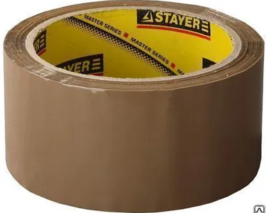 фото Лента STAYER "MASTER" клеящая, коричневая, толщина 45 мк, 48мм х 60м