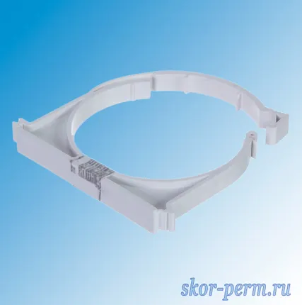 Фото №2 Крепеж ПВХ 110 Бесшумная (белый)