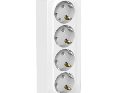 фото Розетка 4-м ОП BLANCA 16А 250В защ. шторки с заземл. изол. пласт. бел. SchE BLNRA011411