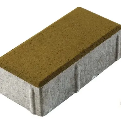 Фото №0 Плитка тротуарная бетонная АрБет Прямоугольник 1.П.6. горчичная (11,52м2)