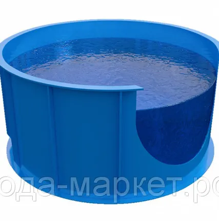 Фото №1 Круглая купель 1,8х1,2 м - 3,1 м3