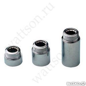 фото Valtec, Удлинитель Хромированный 1/2" X 10 Мм