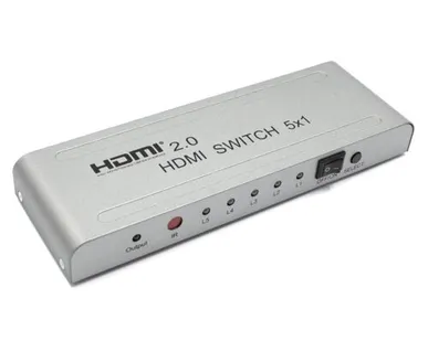 фото HDMI 2.0 переключатель 5 входов 1 выход (Switch 5x1) Pro-HD