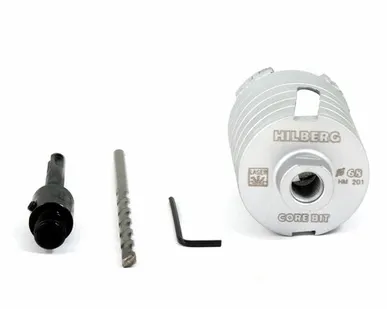 фото Коронка алмазная 68 мм по железобетону Hilberg Laser HM201 TRIO-DIAMOND