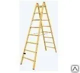 фото Лестница из стекловолокна двухсекционная шарнирная профессиональная Krause