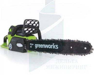 фото Аккумуляторная цепная пила GreenWorks GD40CS40