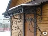 фото Козырек кованый