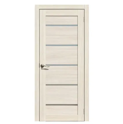 Фото №0 Дверь межкомнатная 206 (La Stella) стекло матовое, экошпон, Ясень снежный 2000х800мм