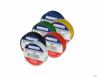 фото Изолента зеленая ABRO (19мм х 9,1м) ET-912