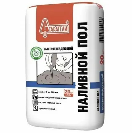 Фото №0 Наливной пол быстротвердеющий Старатели 20 кг