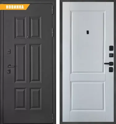 Фото №0 Сейф-дверь cтраж "бруклин" белый матовый