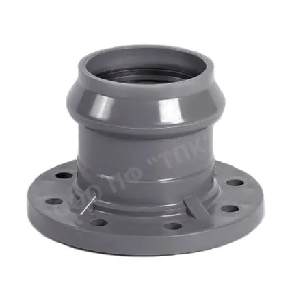 Фото №0 Патрубок раструбный ПВХ 110*100 с металлическим фланцем