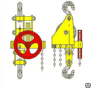 фото Таль червячная 5т ручная стационарная ТРЧ 5,0т 6 м