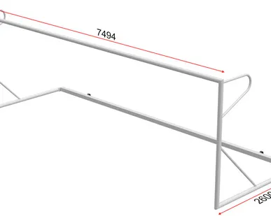 фото Футбольные ворота 7,32х2,44 м, тип 4, с раскосом
