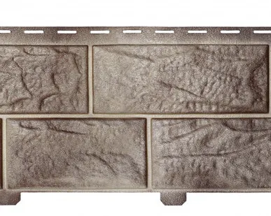 фото Формованный сайдинг Альта-Профиль Камень Вулканический цвет Циркон