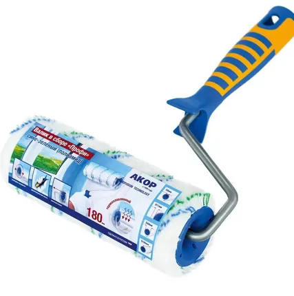 Фото №0 Валик 180, D8mm, Профи Полиамид с/зел, 2х ручка