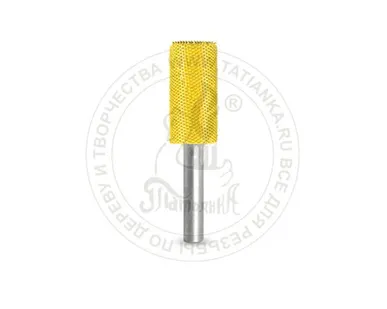 фото 6C58-40 - Цилиндр, Ø хвостовика 6мм, Ø фрезы X 15,87мм, L фрезы 31,75мм (fine/желтая)