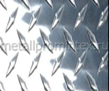 фото Лист рифленый 5мм ст.3СП 09г2с 12х18н10т ГОСТ 8568-77 ромб чечевица Д16