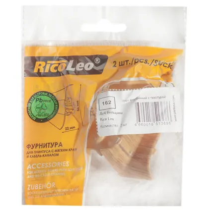 Фото №0 Угол внутренний RICO LEO 162 Дуб больцано мягк.край (упак.2шт)