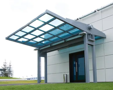 фото Входные группы из металлоконструкций