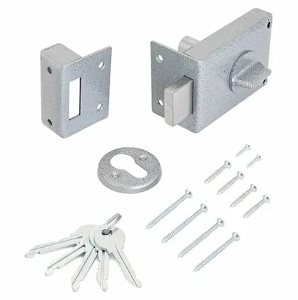 Фото №0 Замок накладной Глазов ЗН 1-1.1 серый