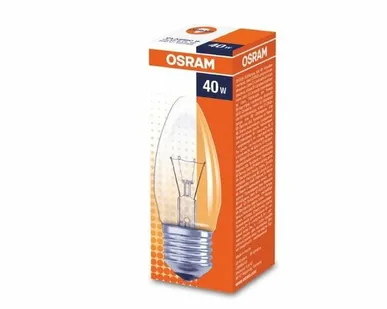 фото Лампа накаливания 'свеча' прозрачная 40Вт Е27 OSRAM