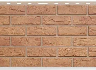 фото Фасадная панель Кирпич (бежевый)